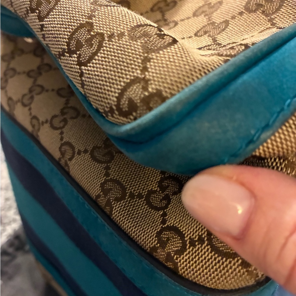 Gucci Vintage Web Boston canvas bag - Picture 13 of 16